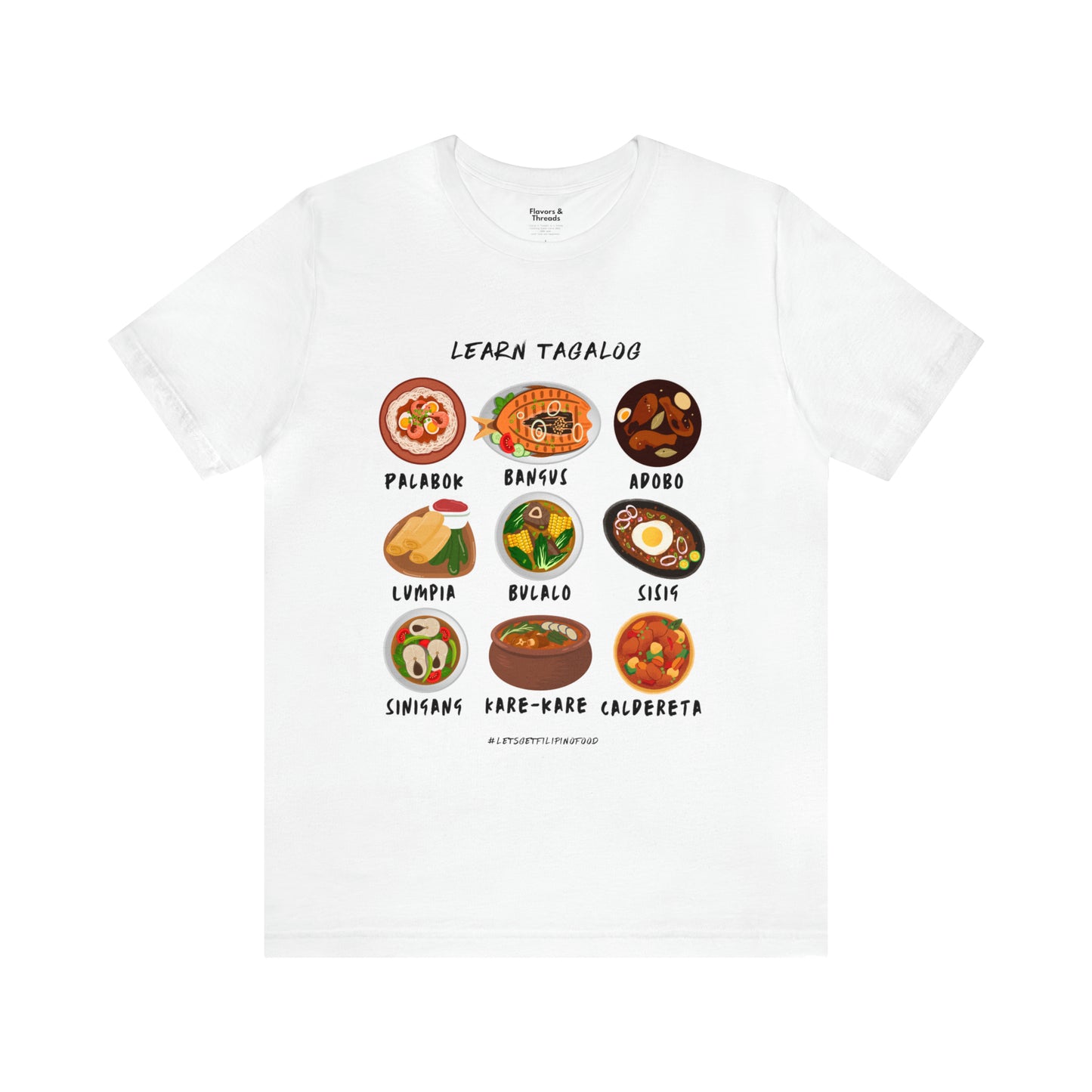 Learn Tagalog Filipino Foodie Chef T-Shirt