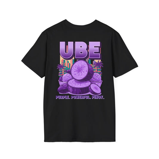Ube Graphic T-Shirt — Retro Purple Ube Tropical Illustration