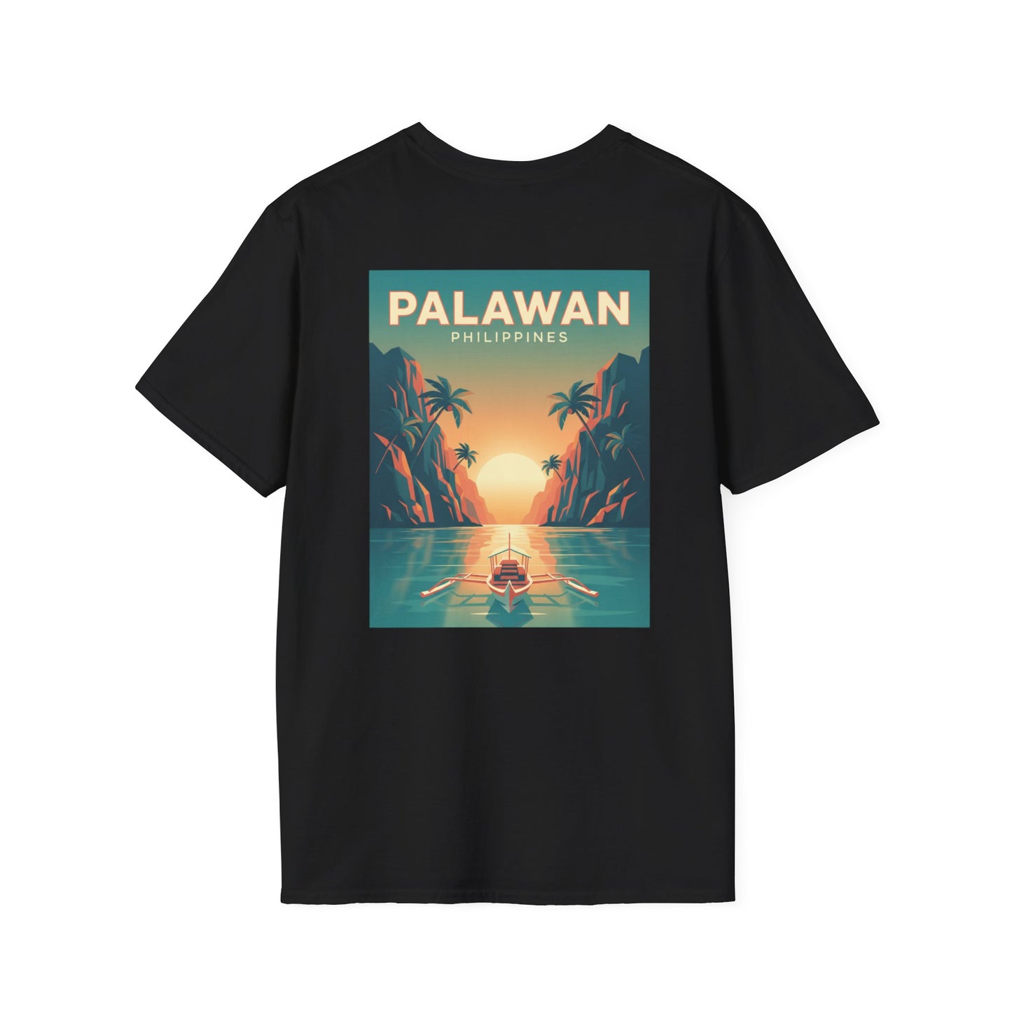 Palawan Philippines Sunset Retro Travel T-Shirt