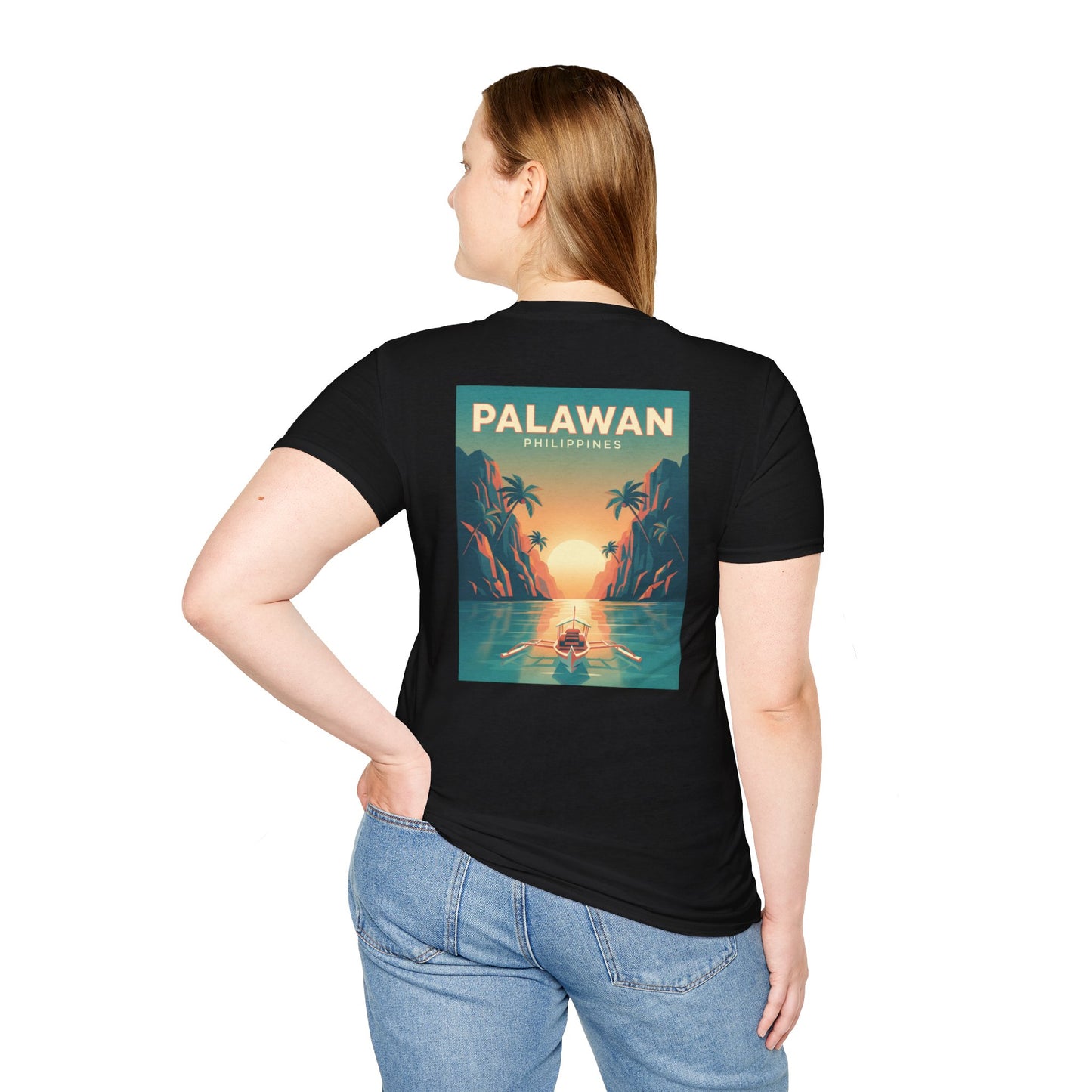 Palawan Philippines Sunset Retro Travel T-Shirt