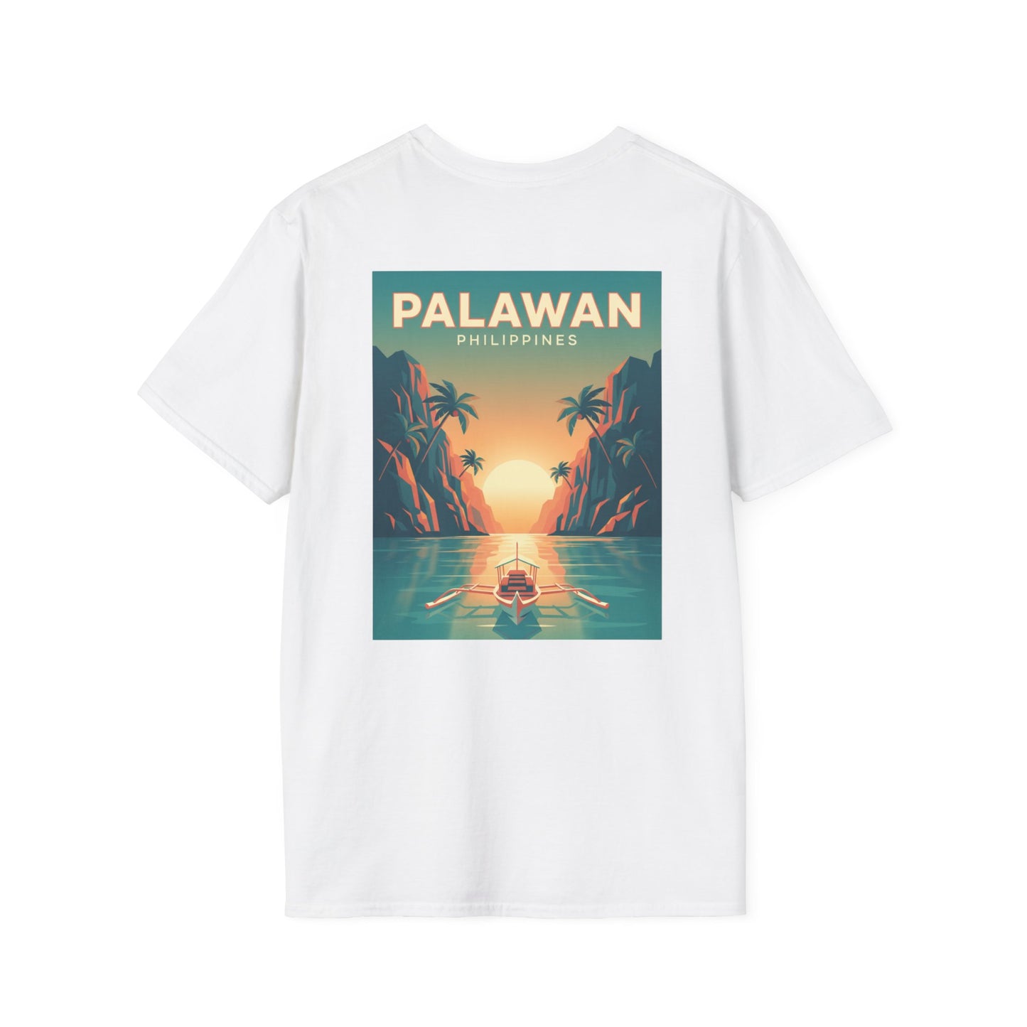 Palawan Philippines Sunset Retro Travel T-Shirt
