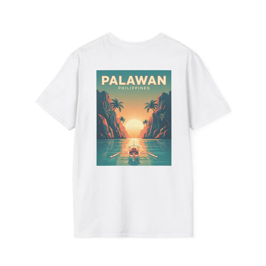 Palawan Philippines Sunset Retro Travel T-Shirt