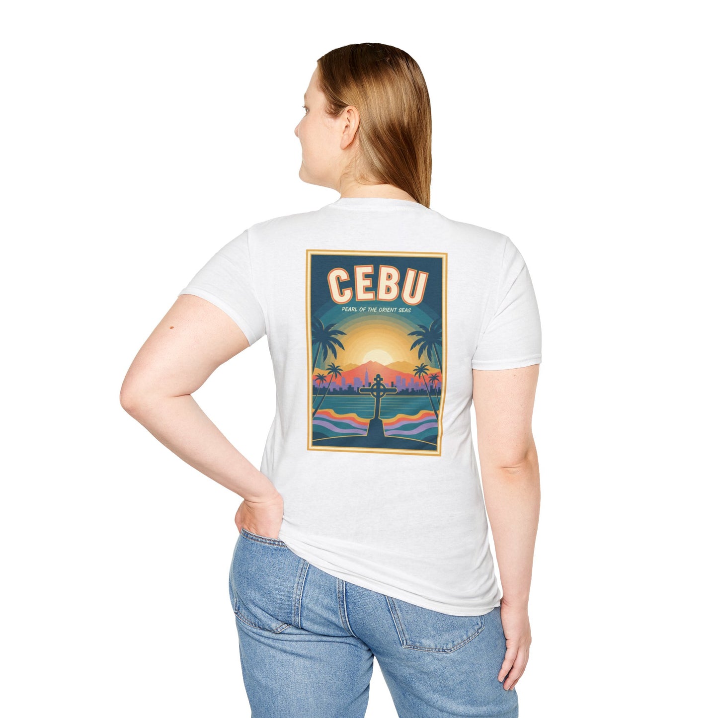 Cebu Sunset Travel Tee — Vintage Island Poster Design T-Shirt