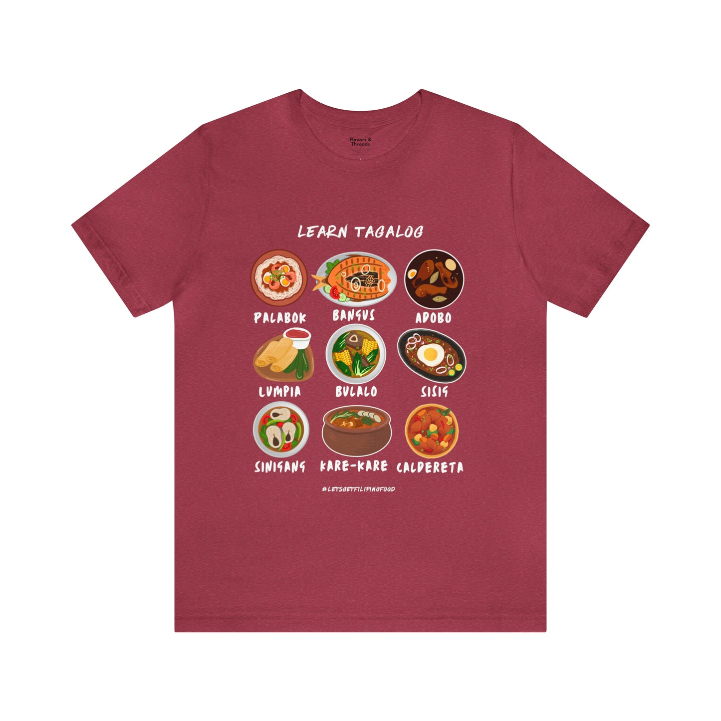 Learn Tagalog Filipino Foodie Chef T-Shirt