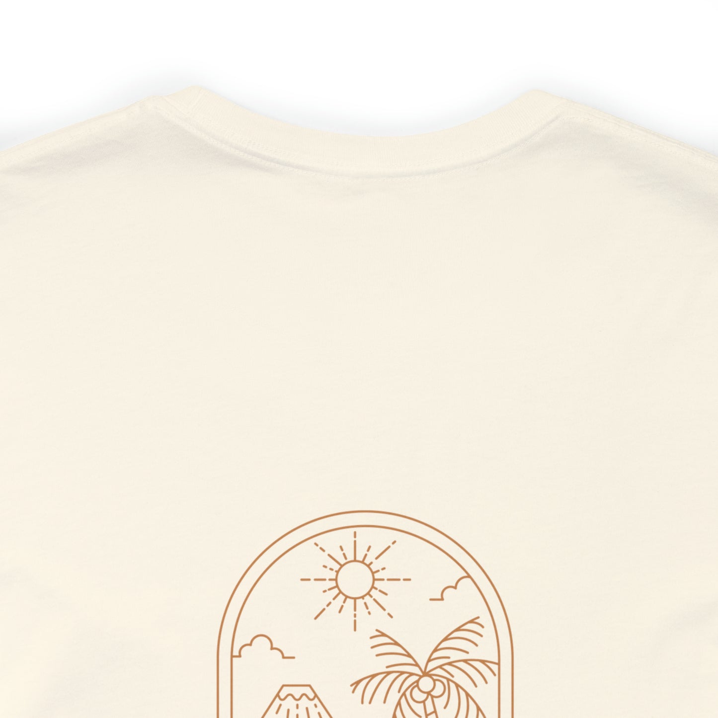 Island Lifestyle T-Shirt Tropical Design Philippines Bali Southeast Asia with Blue Gold Text