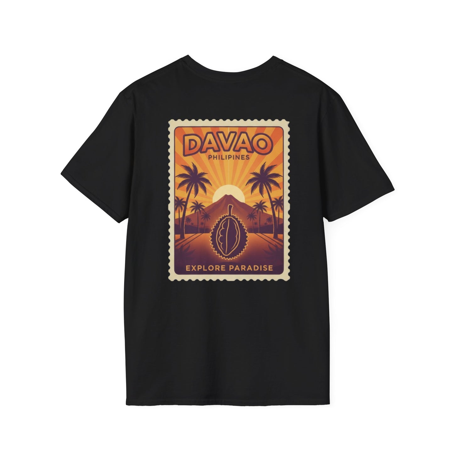 Davao Philippines Travel Poster T-Shirt — Explore Paradise Tropical Souvenir