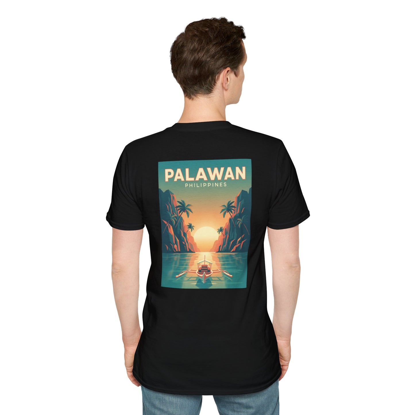 Palawan Philippines Sunset Retro Travel T-Shirt