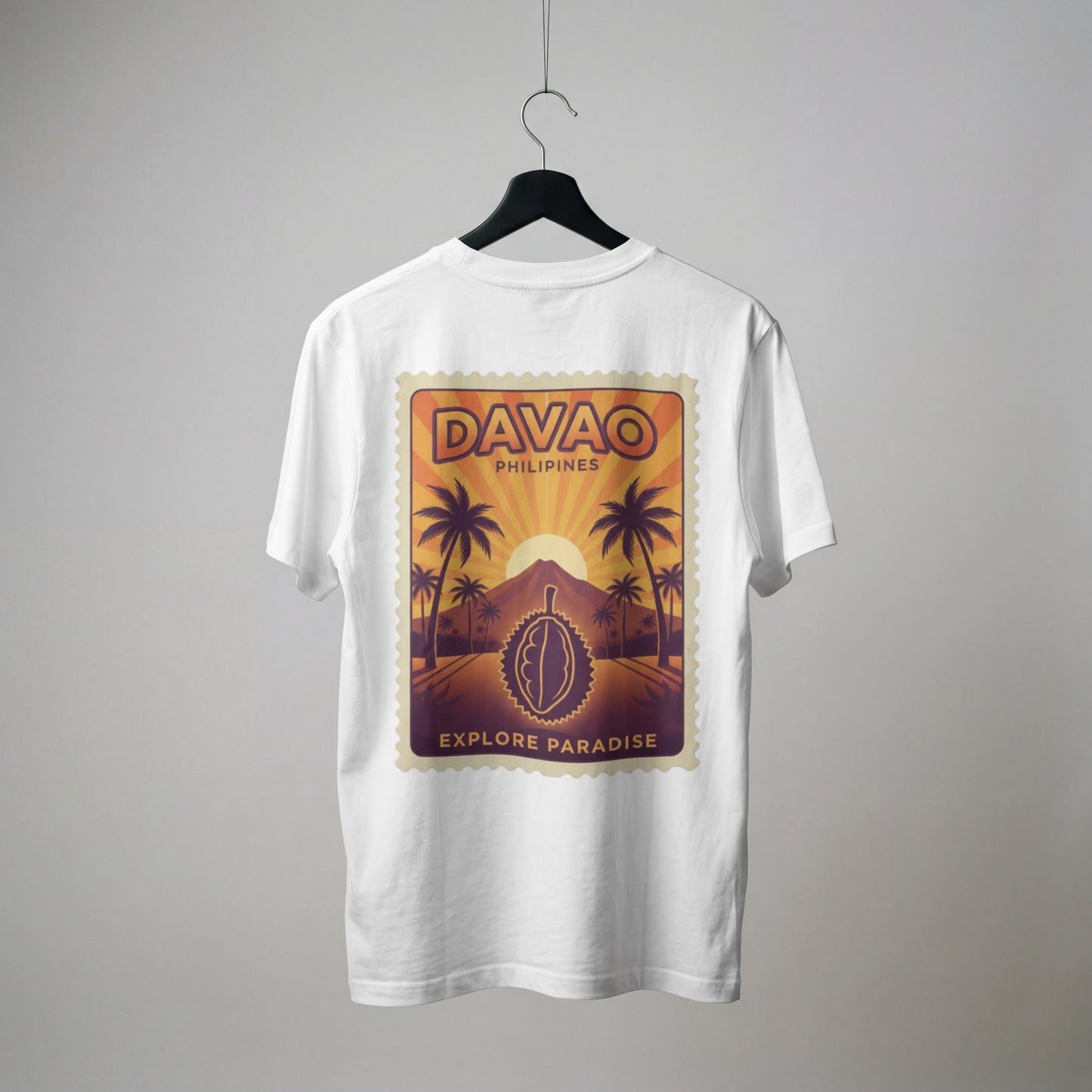Davao Philippines Travel Poster T-Shirt — Explore Paradise Tropical Souvenir