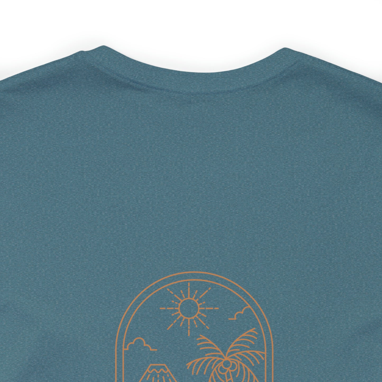 Island Lifestyle T-Shirt Tropical Design Philippines Bali Southeast Asia with Blue Gold Text