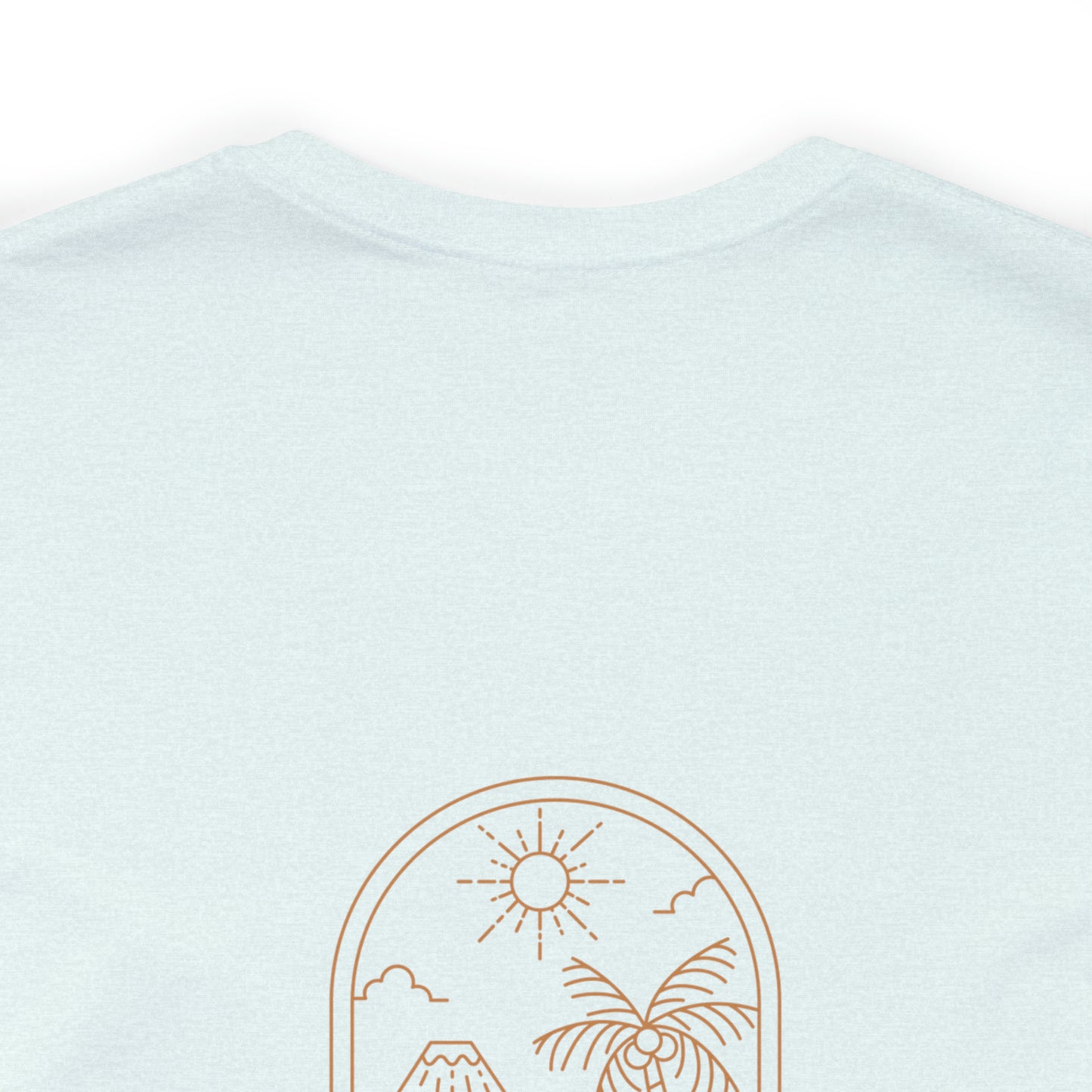 Island Lifestyle T-Shirt Tropical Design Philippines Bali Southeast Asia with Blue Gold Text