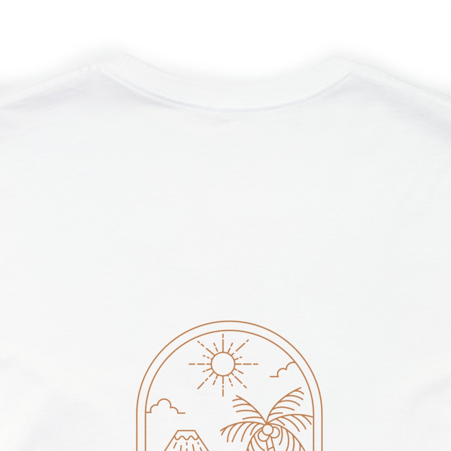 Island Lifestyle T-Shirt Tropical Design Philippines Bali Southeast Asia with Blue Gold Text