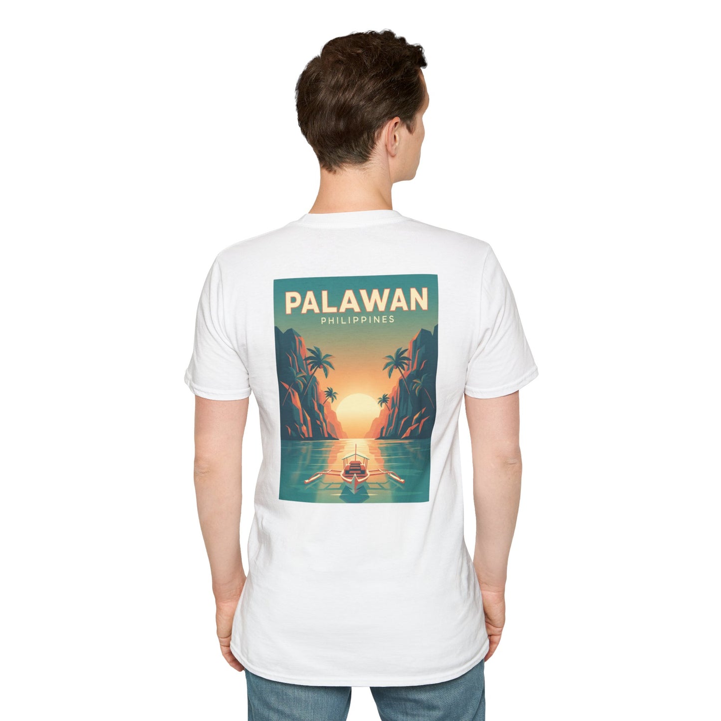 Palawan Philippines Sunset Retro Travel T-Shirt