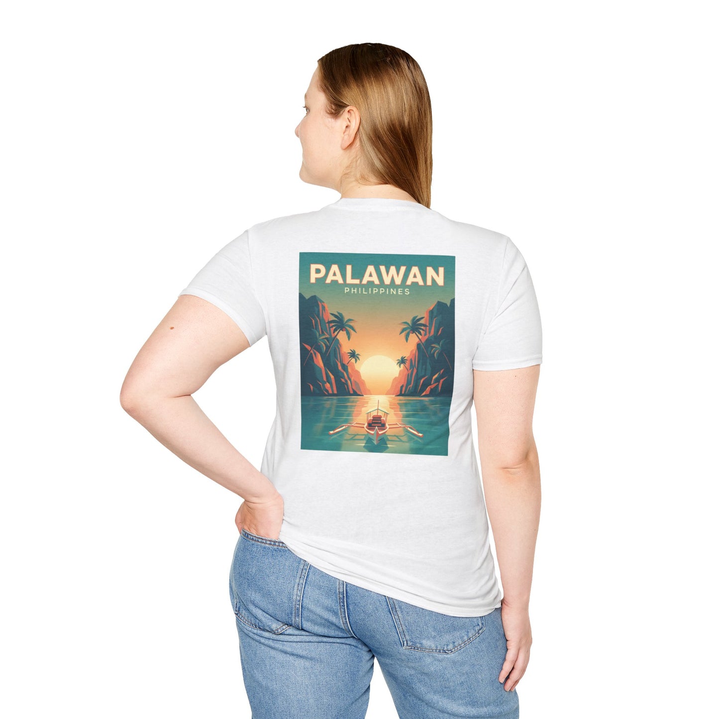 Palawan Philippines Sunset Retro Travel T-Shirt