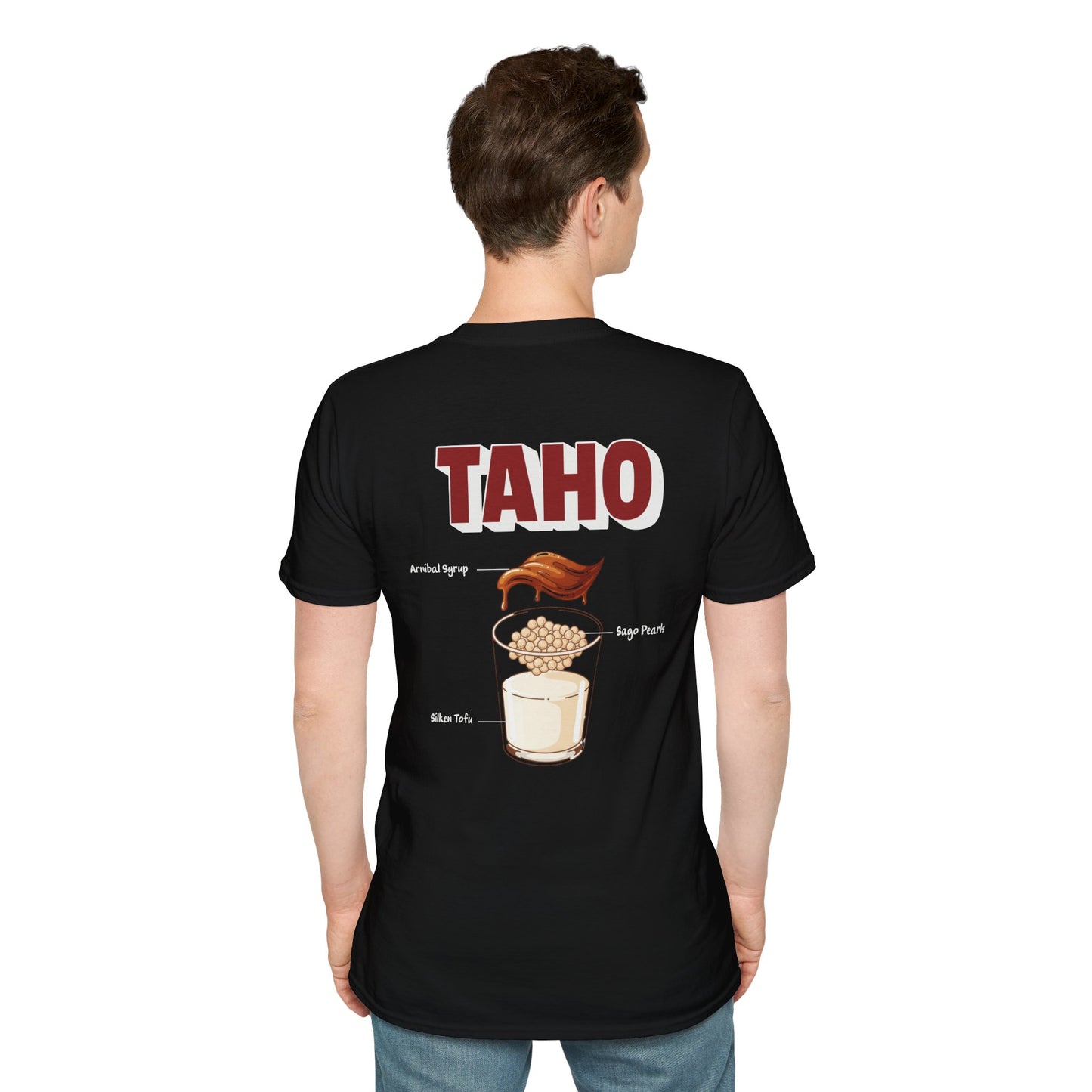 Taho Graphic T-Shirt — Filipino Street Snack Illustration